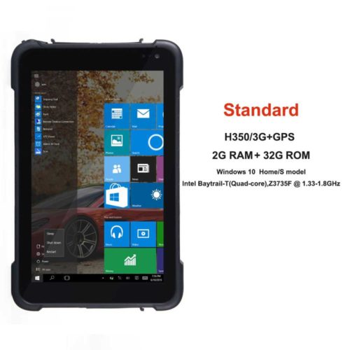 8" Rugged Windows 10 Android Tablet with 1D 2D Bar code Scanner Reader 10
