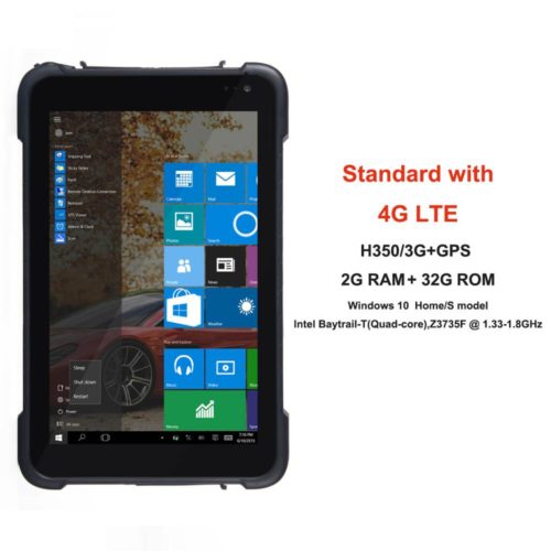 8" Rugged Windows 10 Android Tablet with 1D 2D Bar code Scanner Reader 11