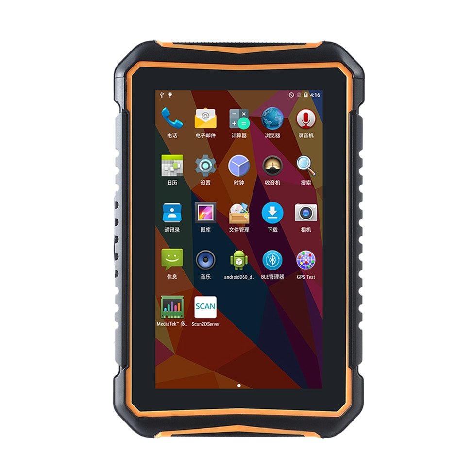 Waterproof 7" Touch Screen Mobile Rugged Tablet with Barcode Scanner RFID reader 2
