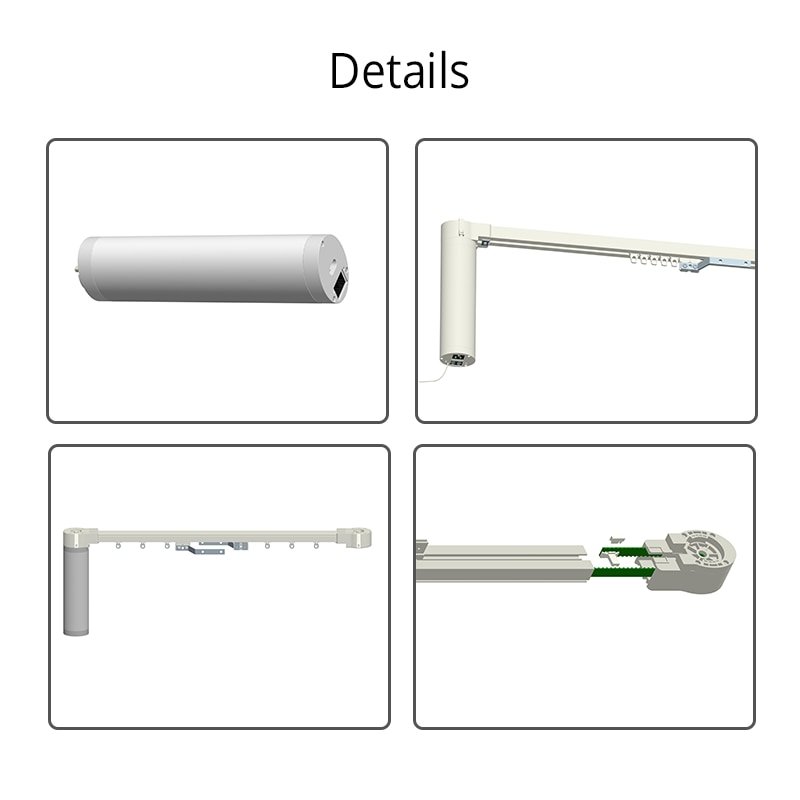 Wifi Smart Automatic Curtain Motor Track System 5 Wifi Smart Automatic Curtain Motor Track System - Image 5