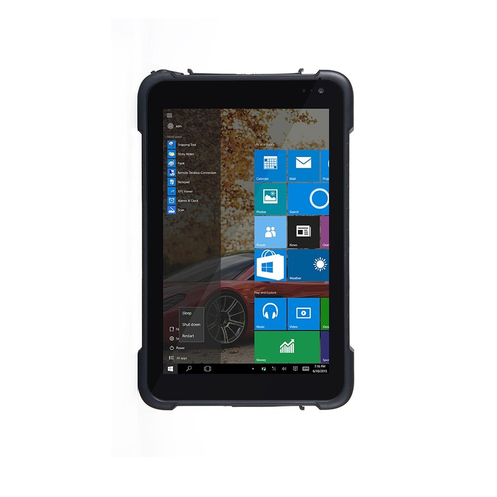 8" Rugged Windows 10 Android Tablet with 1D 2D Bar code Scanner Reader 1