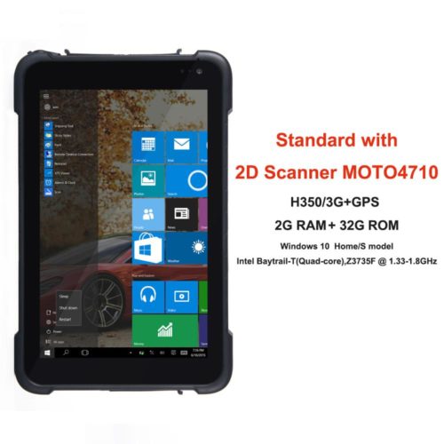 8" Rugged Windows 10 Android Tablet with 1D 2D Bar code Scanner Reader 12