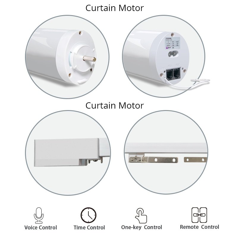 Wifi Smart Automatic Curtain Motor Track System 2 Wifi Smart Automatic Curtain Motor Track System - Image 2