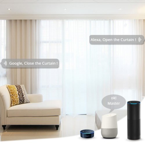 Wifi Smart Automatic Curtain Motor Track System 6