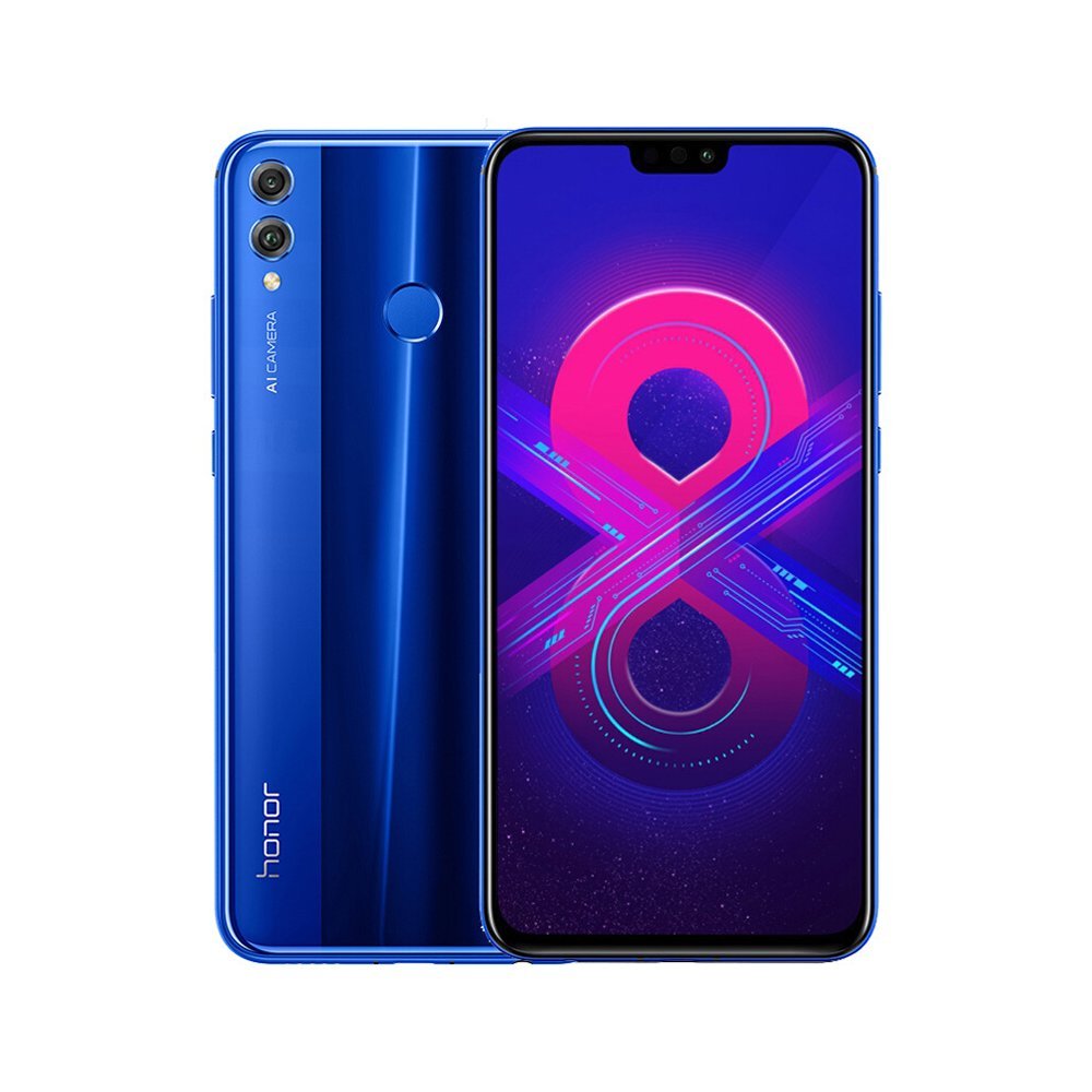 Huawei Honor 8X Mobile Phone 6.5 inch 4+64GB Android 8.1 Kirin 710 Octa Core 4G Smartphone Dual Rear Camera US Version - Blue 1