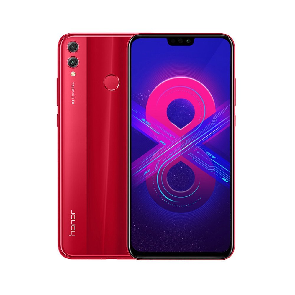 Huawei Honor 8X Mobile Phone 6.5 inch 4+64GB Android 8.1 Kirin 710 Octa Core 4G Smartphone Dual Rear Camera US Version - Red 1