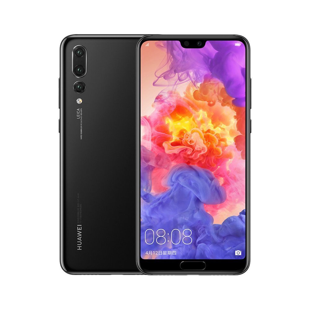 Huawei P20 Pro 6+128GB 6.1" Kirin 970 Octa Core IP67 Smartphone Android 8.1 Face ID Super Charge NFC Global Version Bright Black 1