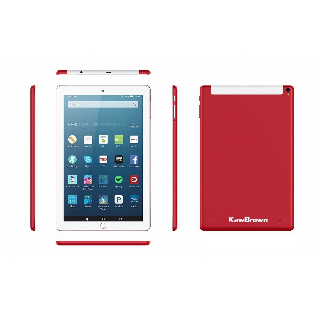 Kawbrown 10 Inch Android LTE Tablet PC 1RAM 16GB Red 1