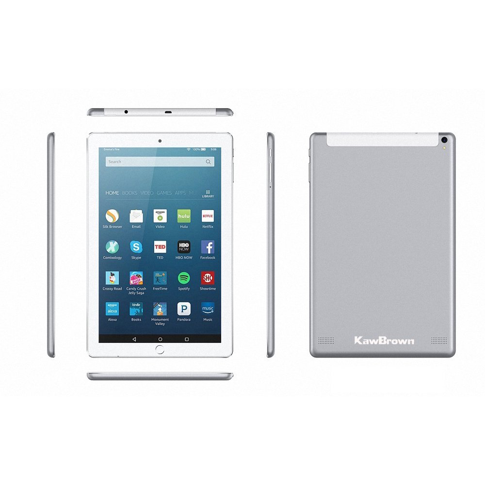 Kawbrown 10 Inch Android LTE Tablet PC 1RAM 16GB Silver 1