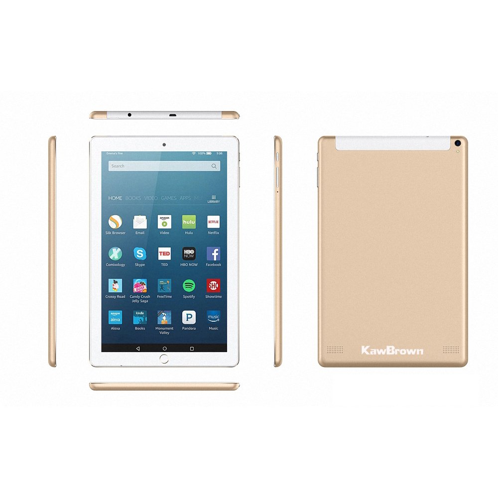 Kawbrown 10 Inch Android LTE Tablet PC 1RAM 16GB Gold 1