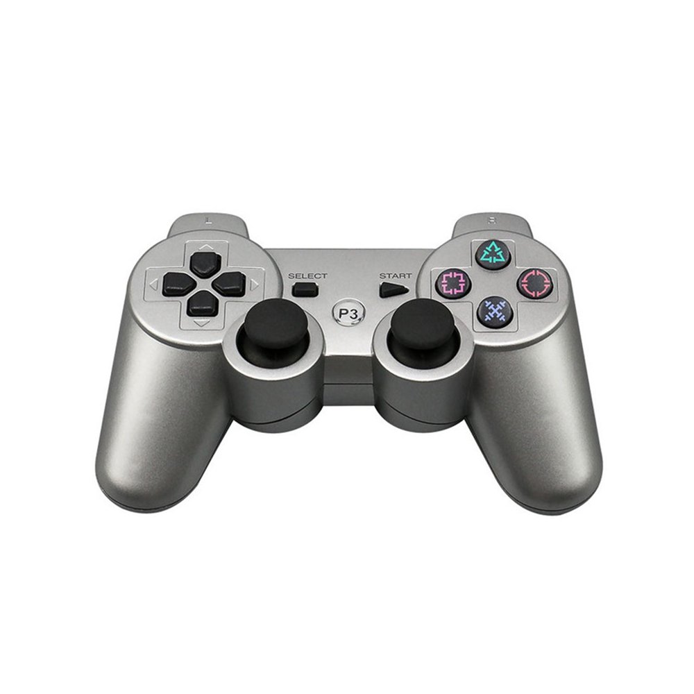 Wireless Bluetooth Game Controllers Game Gamepad for Sony PS3 Silver 2