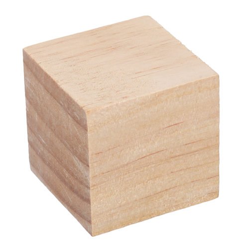 3cm 4cm Pine Wood Square Block Natural Soild Wooden Cube Crafts DIY Puzzle Making Woodworking 2