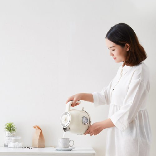 XIAOMI OCOOKER CS-SH01 1.7L / 1800W Retro Electric Kettle with [ Thermometer Display ] Stainless Steel Water Kettle 4