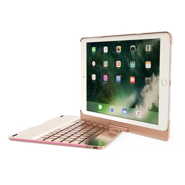 360º Rotating bluetooth 7 Colors Backlit Aluminum Keyboard For iPad 9.7 Inch 2018 / iPad 9.7 Inch 2017 / iPad Air / Air 2 / Pro 9.7 Inch 1 360º Rotating bluetooth 7 Colors Backlit Aluminum Keyboard For iPad 9.7 Inch 2018 / iPad 9.7 Inch 2017 / iPad Air / Air 2 / Pro 9.7 Inch
