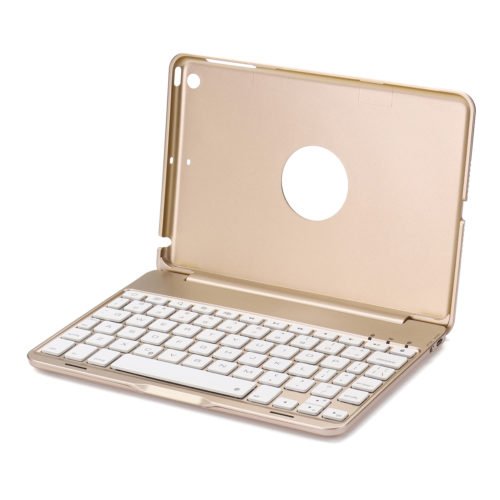 7 Colors Backlit Aluminum bluetooth Keyboard Kickstand Case For iPad Mini 2/iPad Mini 3 4