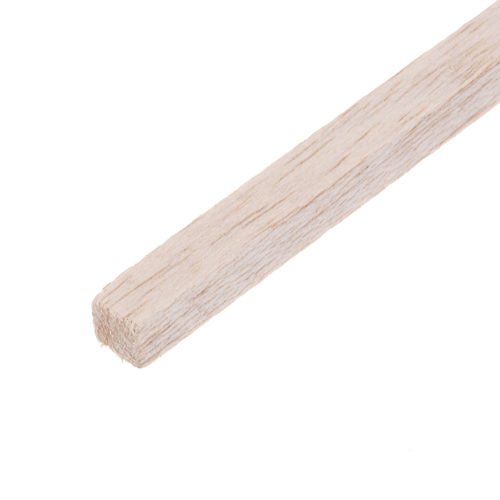 5Pcs/Set 10x10x200mm Square Balsa Wood Bar Wooden Sticks Strips Natural Dowel Unfinished Rods for DIY Crafts Airplane Model 9