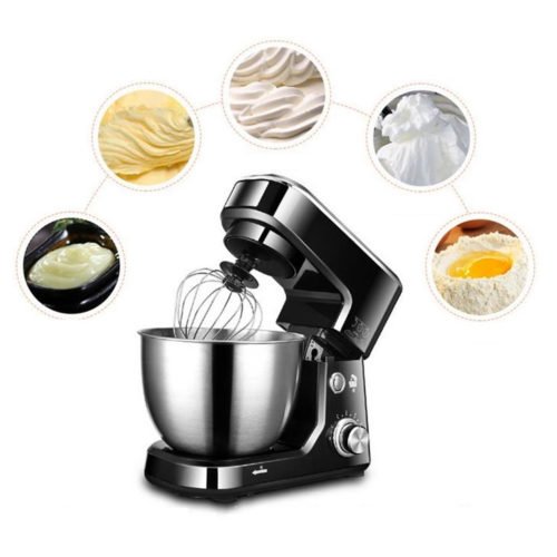 Automatic Mini Egg Beater Stand Mixer Multifunctional 4L Capacity 600W Power Motor Egg Blender 220V 50Hz Tilt Head W Bowl with handle Motor Over-Tempe 3