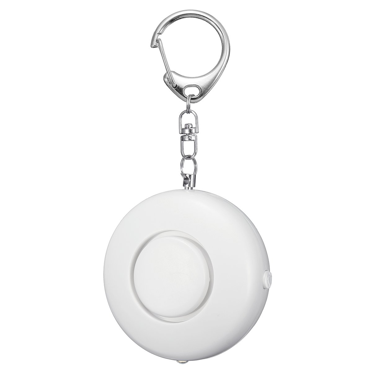 125dB Loud Portable Round Shape Bag Keychain Anti Theft Personal Security Alarm with Bright LED Light 1