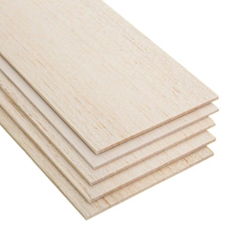 310x100mm 5Pcs Balsa Wood Sheet 7 Thickness Light Wooden Plate for DIY Airplane Boat House Ship Model 2