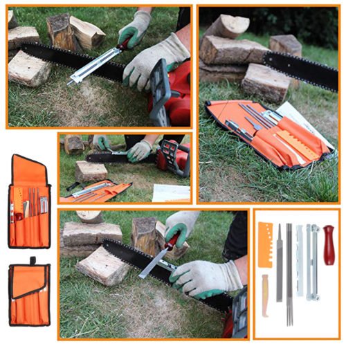 Chainsaw Sharpening Kit | File Filing Kit Files | Tool Chain Sharpener 5