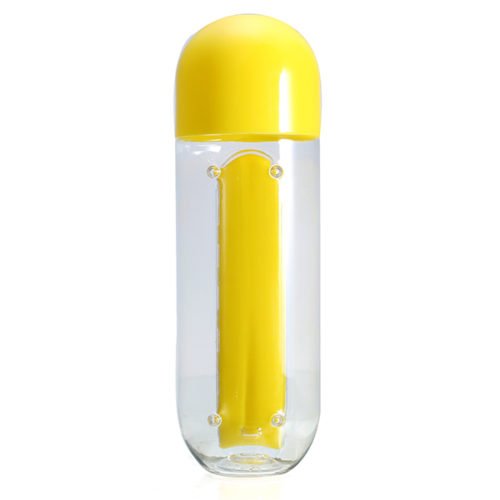 IPRee® 600ml Water Bottle 7 Days Week Pill Capsule Case Organizer Leak-Proof Drinking Cup 15
