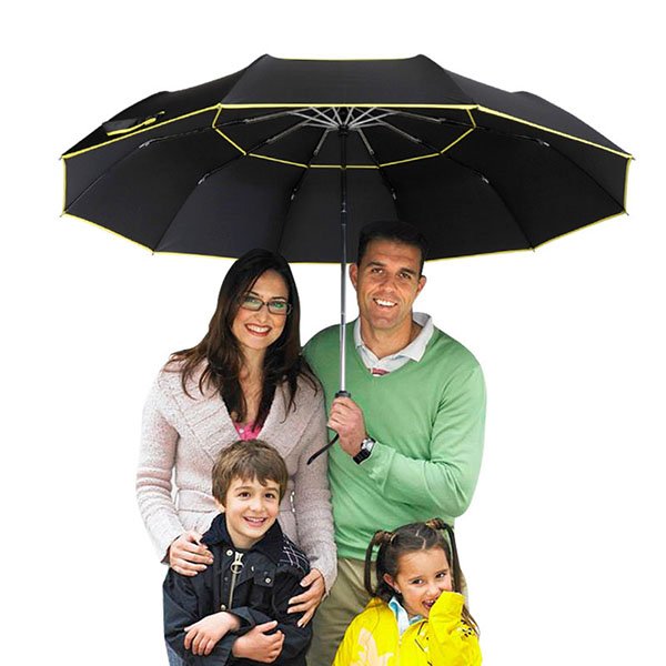 Banggood Golf Umbrella Double Layer Windproof Anti-UV Umbrella 3-4 People Three Folding Sunshade 1