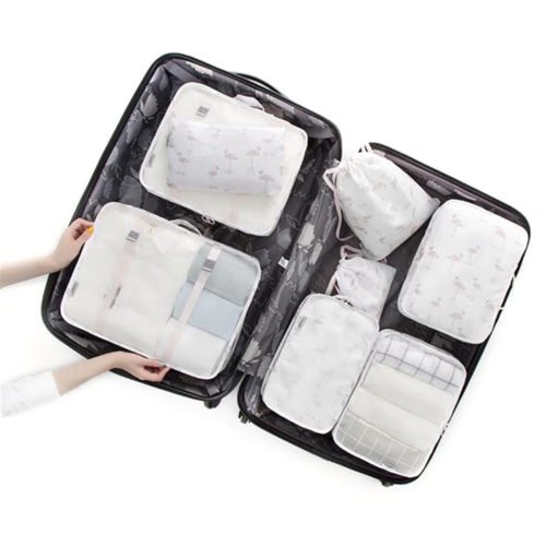 8PCS/Set Travel Luggage Organizer Storage Pouches Suitcase Packing Bags 11