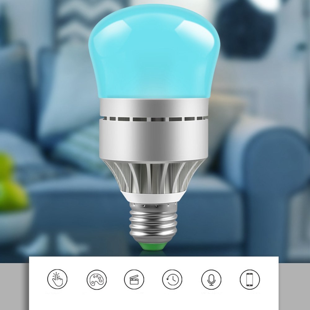 AC100-264V E27 9W RGBW RGBCW WIFI Smart LED Light Bulb Work With Voice Control for Home Living Room Table Lamp 3 AC100-264V E27 9W RGBW RGBCW WIFI Smart LED Light Bulb Work With Voice Control for Home Living Room Table Lamp - Image 3