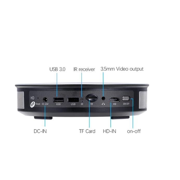 AUN D8S Projector 300 inch 2G+16G 1280x720P Android WIFI Portable 3D LED 1080P 4K MINI Projector 3 AUN D8S Projector 300 inch 2G+16G 1280x720P Android WIFI Portable 3D LED 1080P 4K MINI Projector - Image 3