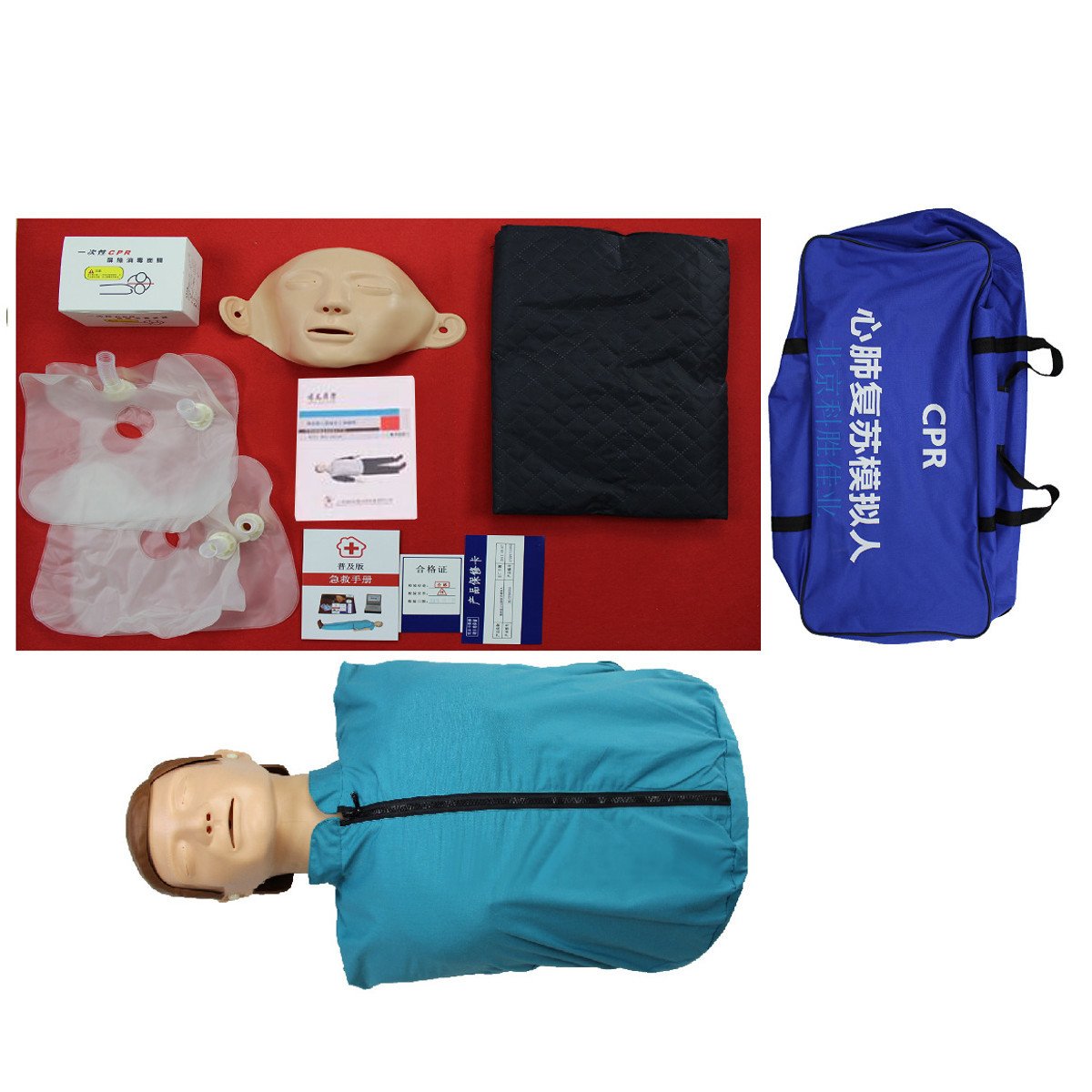 CPR Adult Manikin AED First Aid Training Dummy Training Medical Model Respiration Human 6 CPR Adult Manikin AED First Aid Training Dummy Training Medical Model Respiration Human - Image 6