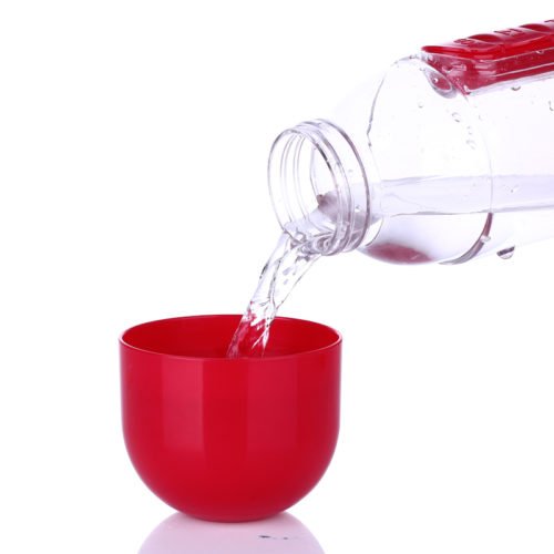 IPRee® 600ml Water Bottle 7 Days Week Pill Capsule Case Organizer Leak-Proof Drinking Cup 11