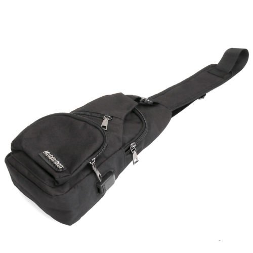 Men USB Charging Shoulder Chest Bag Sling Backpack Waterproof Sports Travel Pouch 5
