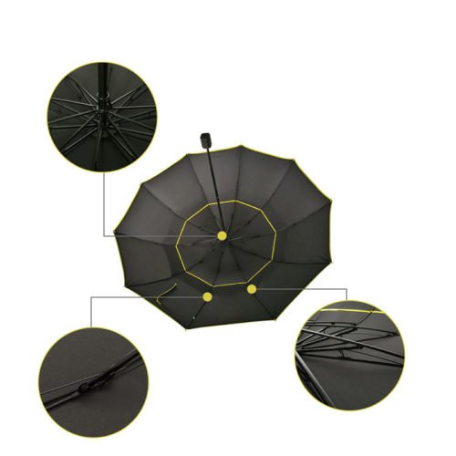 Banggood Golf Umbrella Double Layer Windproof Anti-UV Umbrella 3-4 People Three Folding Sunshade 6