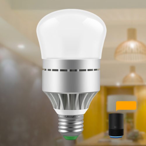 AC100-264V E27 9W RGBW RGBCW WIFI Smart LED Light Bulb Work With Voice Control for Home Living Room Table Lamp 4