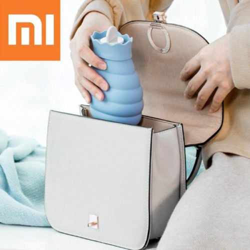 Xiaomi 313/620ml Hot Water Bag Microwave Heating Silicone Bottle Winter Heater With Knitted Cover 8