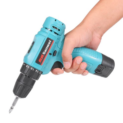 12V Cordless Drill Impact Driver 2 Lithium Rechargeable LED Worklight Hand Electric Power Tools 7