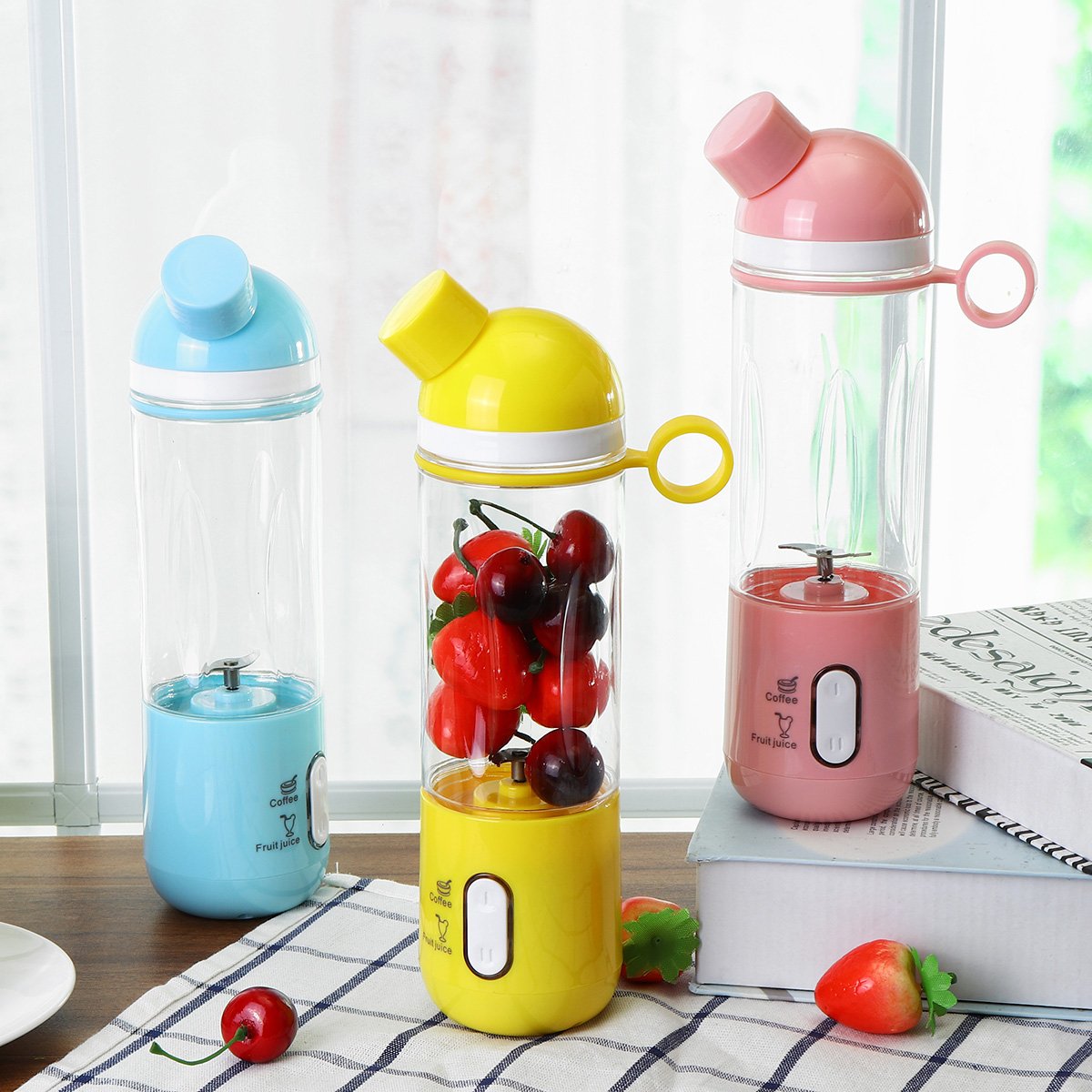 400ml USB Electric Fruit Juicer Smoothie Blender Portable Travel Coffee Maker Bottle Juice Cup 10 400ml USB Electric Fruit Juicer Smoothie Blender Portable Travel Coffee Maker Bottle Juice Cup - Image 10