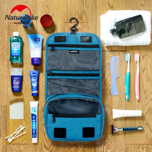 Naturehike 17X001-S Travel Waterproof Toiletry Wash Bag Hanging Make Up Cosmetic Pouch Storage Pack 6