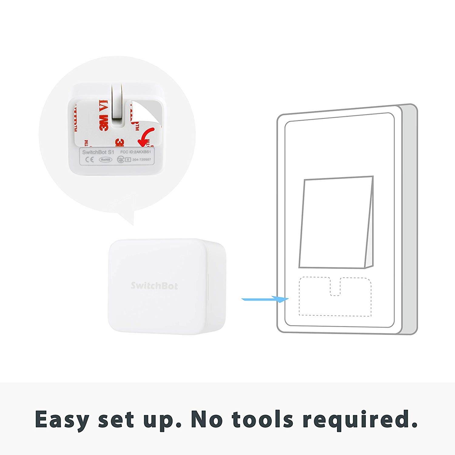 SwitchBot Smart Switch Button Pusher - No Wiring, Wireless App or Timer Control, Add SwitchBot Hub Works with Alexa, Google Home, Siri, IFTTT 5 SwitchBot Smart Switch Button Pusher - No Wiring, Wireless App or Timer Control, Add SwitchBot Hub Works with Alexa, Google Home, Siri, IFTTT - Image 5