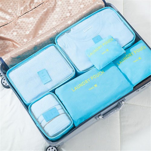 IPRee™ 6Pcs Travel Portable Storage Bag Set Clothes Packing Luggage Organizer Waterproof Pouch 7