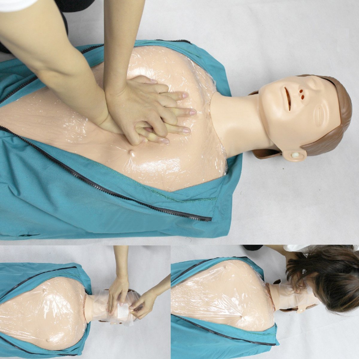 CPR Adult Manikin AED First Aid Training Dummy Training Medical Model Respiration Human 4 CPR Adult Manikin AED First Aid Training Dummy Training Medical Model Respiration Human - Image 4