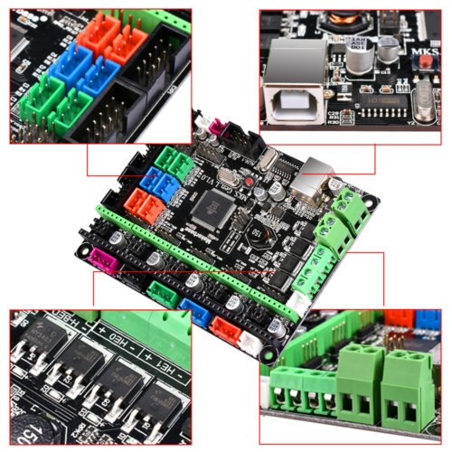 Integrated Controller Mainboard | Stepper Motor Driver Kit | Compatible Ramps 3D Printer 4
