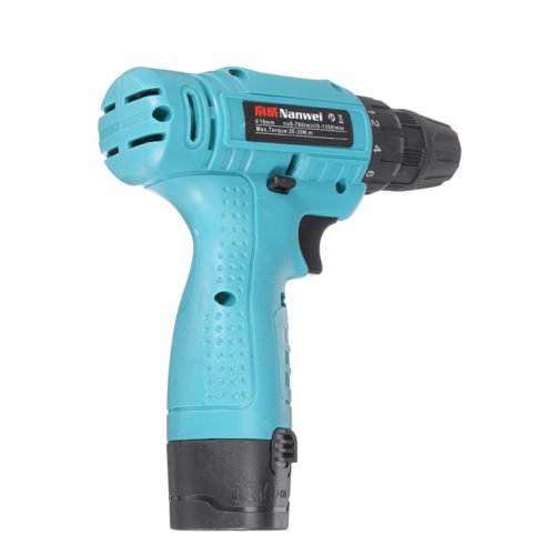 12V Cordless Drill Impact Driver 2 Lithium Rechargeable LED Worklight Hand Electric Power Tools 5