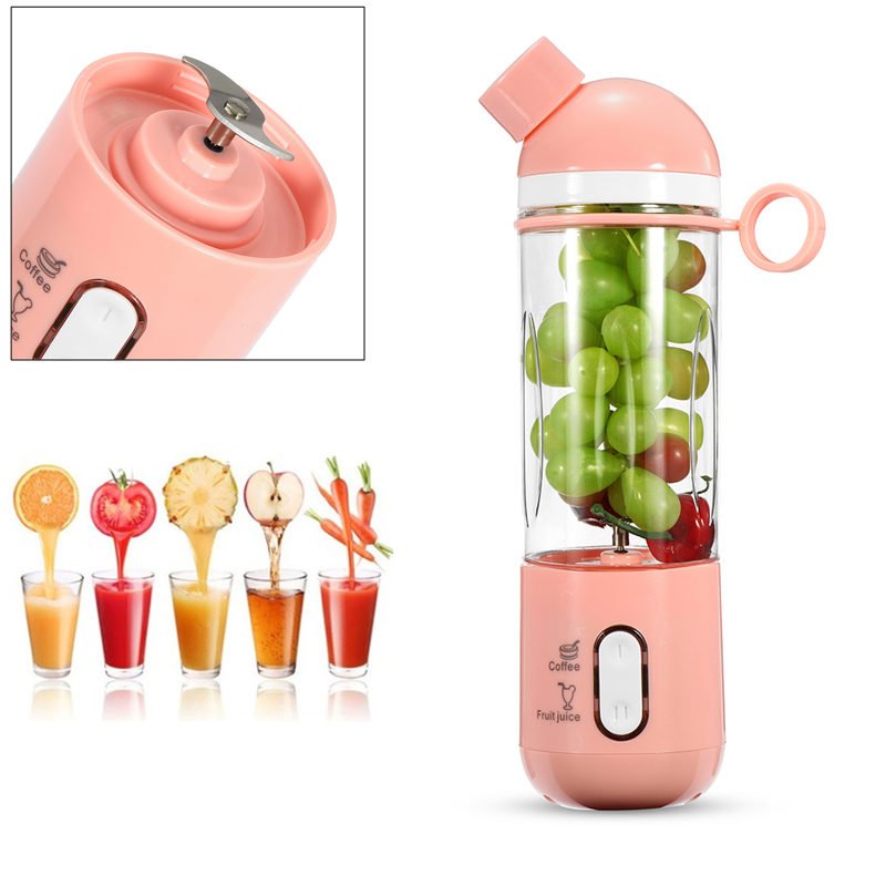 400ml USB Electric Fruit Juicer Smoothie Blender Portable Travel Coffee Maker Bottle Juice Cup 1