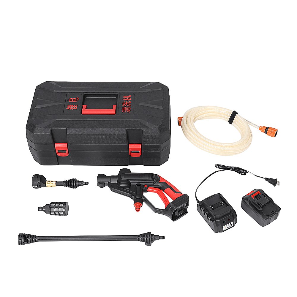 Multifunctional Cordless Pressure Cleaner Washer Gun Water Hose Nozzle Pump with Battery 12 Multifunctional Cordless Pressure Cleaner Washer Gun Water Hose Nozzle Pump with Battery - Image 12