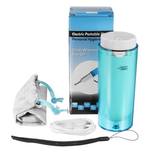 IPRee® Portable Electric Irrigator Handheld Bidet Travel Handy Sprayer Shattaf Toilet Wash Kit 11