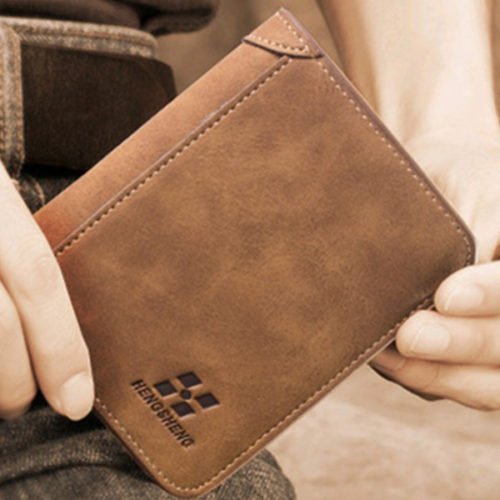IPRee® Men's Vintage RFID Blocking Trifold Wallet PU Leather ID Credit Card Holder 12