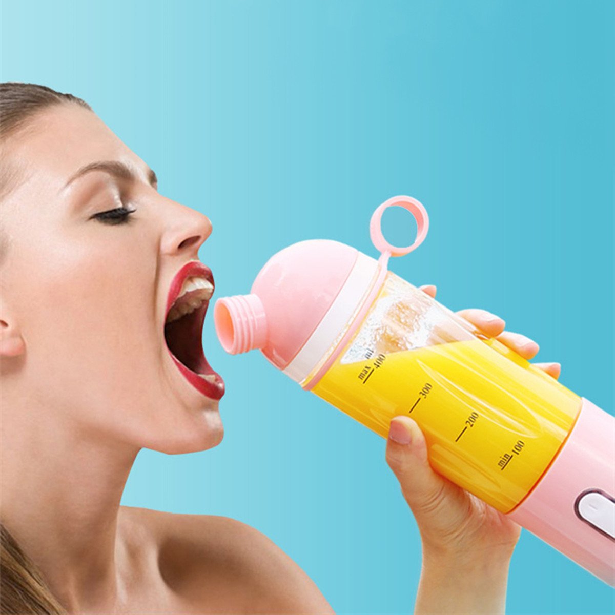 400ml USB Electric Fruit Juicer Smoothie Blender Portable Travel Coffee Maker Bottle Juice Cup 9 400ml USB Electric Fruit Juicer Smoothie Blender Portable Travel Coffee Maker Bottle Juice Cup - Image 9