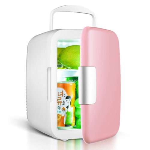 Mini 4L Portable Refrigerator Fridge Freezer Cooler Warmer Car Home Office 2