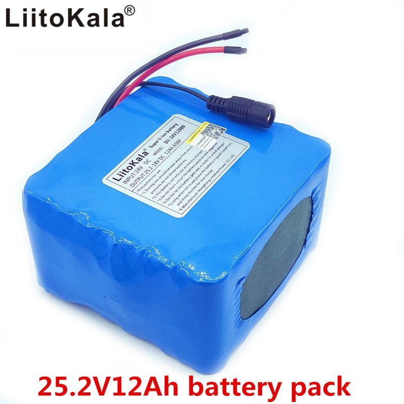 24V 12ah lithium-ion battery pack 25.2V 12000mA 6S 3P rechargeable battery 1